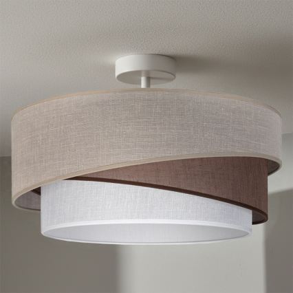 Brilagi - Plafonski luster ARROW 1xE27/60W/230V prečnik 45 cm bež/smeđa/bela