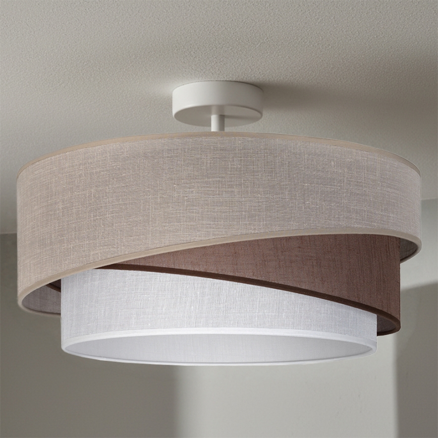 Brilagi - Plafonski luster ARROW 1xE27/60W/230V prečnik 45 cm bež/smeđa/bela