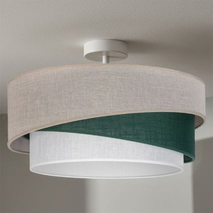 Brilagi - Plafonski luster ARROW 1xE27/60W/230V prečnik 45 cm bež/zelena/bela