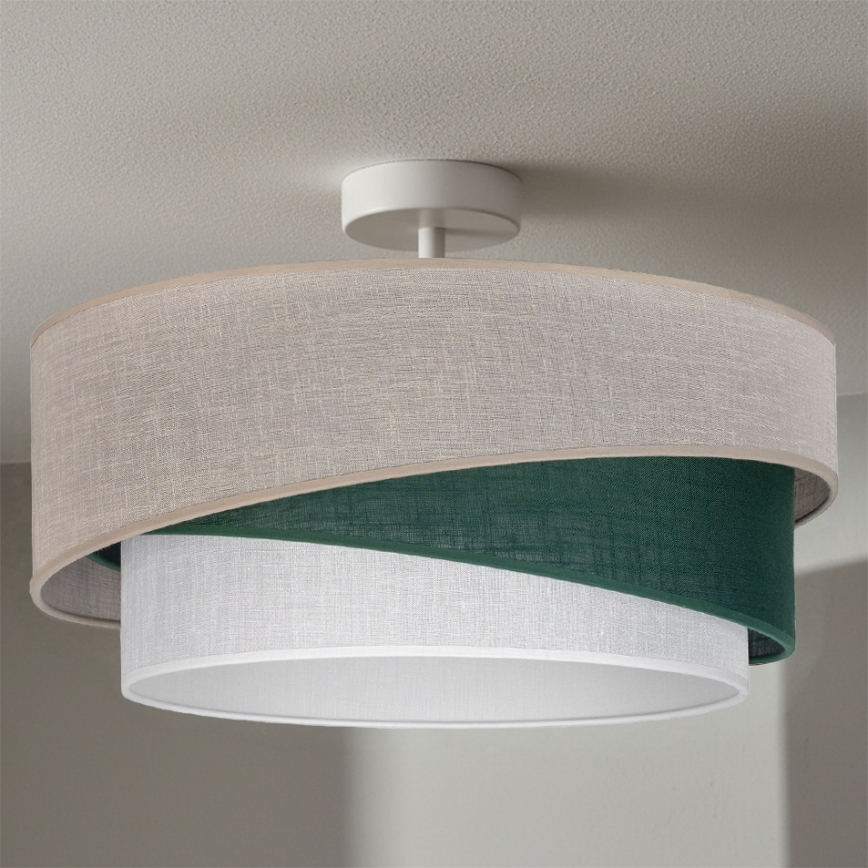 Brilagi - Plafonski luster ARROW 1xE27/60W/230V prečnik 45 cm bež/zelena/bela