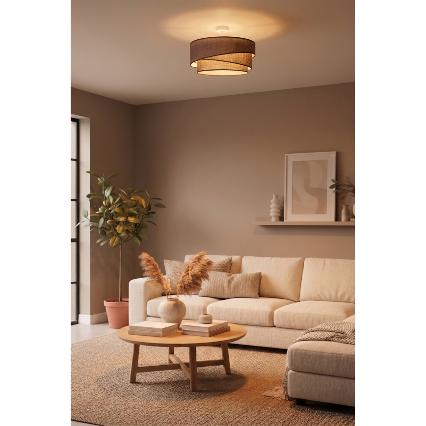 Brilagi - Plafonski luster ARROW 1xE27/60W/230V Ø 45 cm braon