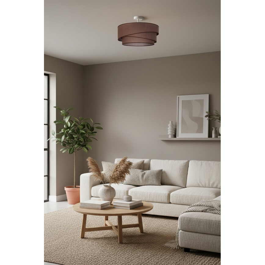 Brilagi - Plafonski luster ARROW 1xE27/60W/230V Ø 45 cm braon