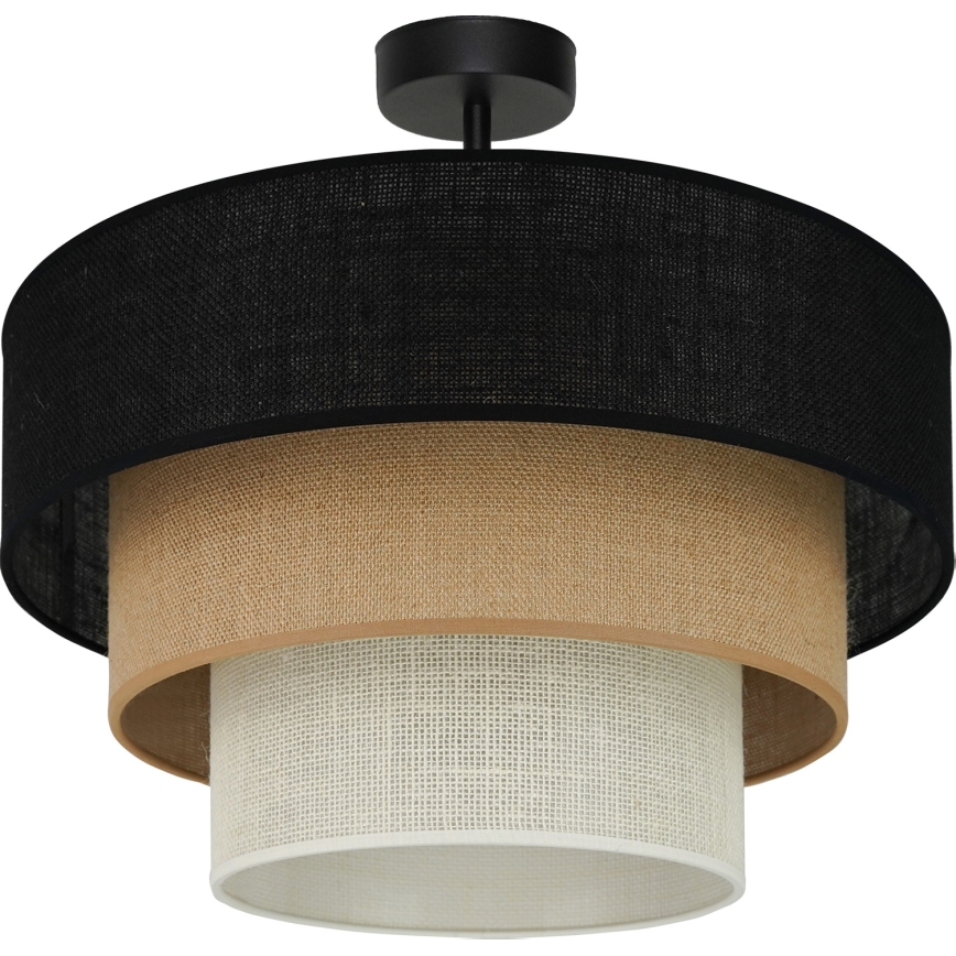 Brilagi - Plafonski luster ASPEN LUNETA 1xE27/15W/230V prečnik 45 cm crna/bež/krem