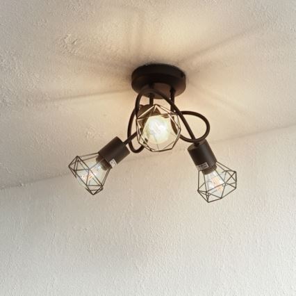 Brilagi - Plafonski luster CAGE 3xE14/40W/230V