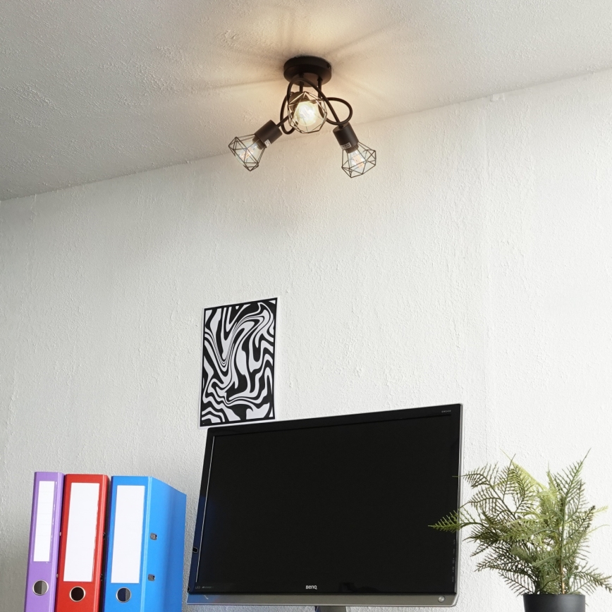 Brilagi - Plafonski luster CAGE 3xE14/40W/230V