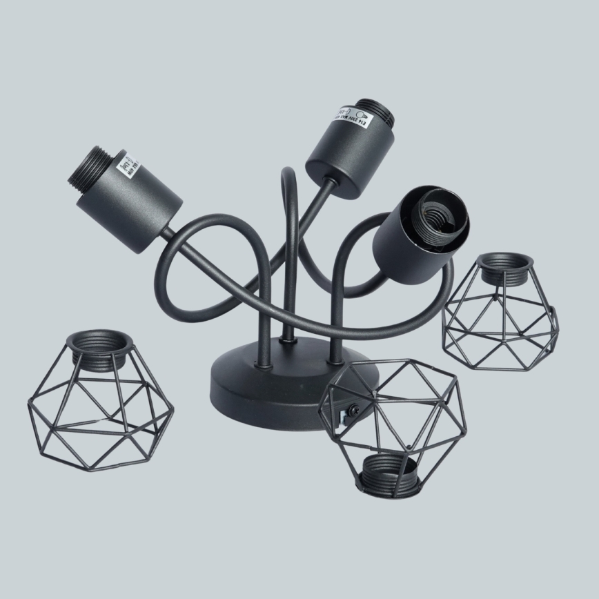 Brilagi - Plafonski luster CAGE 3xE14/40W/230V