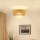 Brilagi - Plafonski luster CEDAR LUNETA 1xE27/15W/230V Ø 45 cm ratan/braon/krem