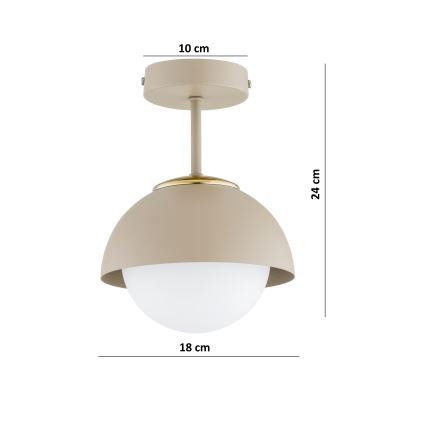 BRILAGI - Plafonski luster COSMO 1xE27/60W/230V bež/zlatna