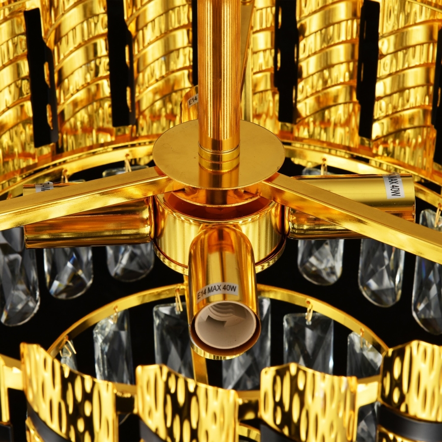 Brilagi - Plafonski luster CRISTAL 5xE14/40W/230V prečnik 38 cm