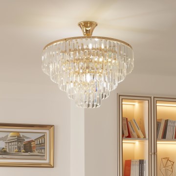 Brilagi - Plafonski luster CRYSTAL 5xE14/40W/230V zlatni