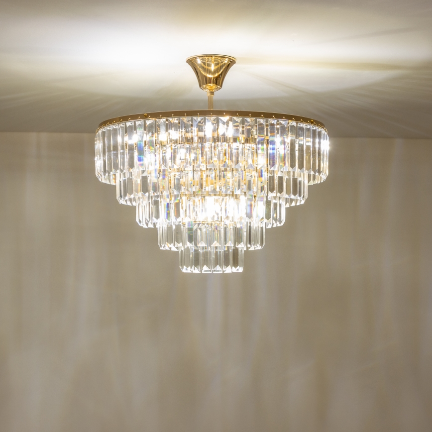 Brilagi - Plafonski luster CRYSTAL 5xE14/40W/230V zlatni