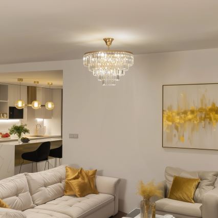 Brilagi - Plafonski luster CRYSTAL 5xE14/40W/230V zlatni