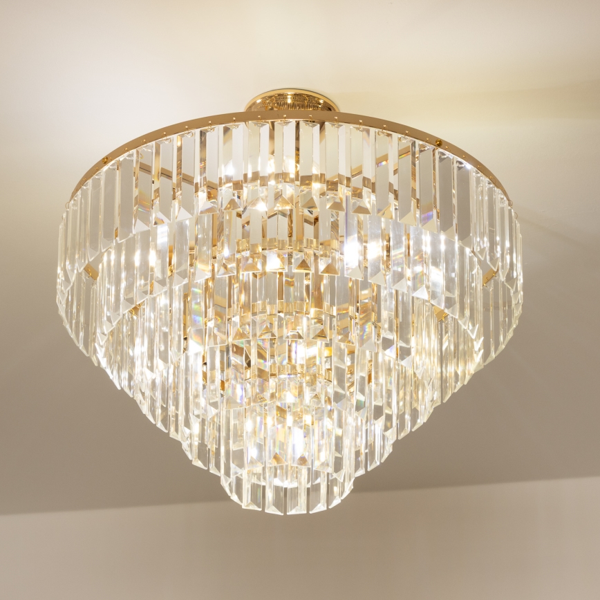 Brilagi - Plafonski luster CRYSTAL 5xE14/40W/230V zlatni