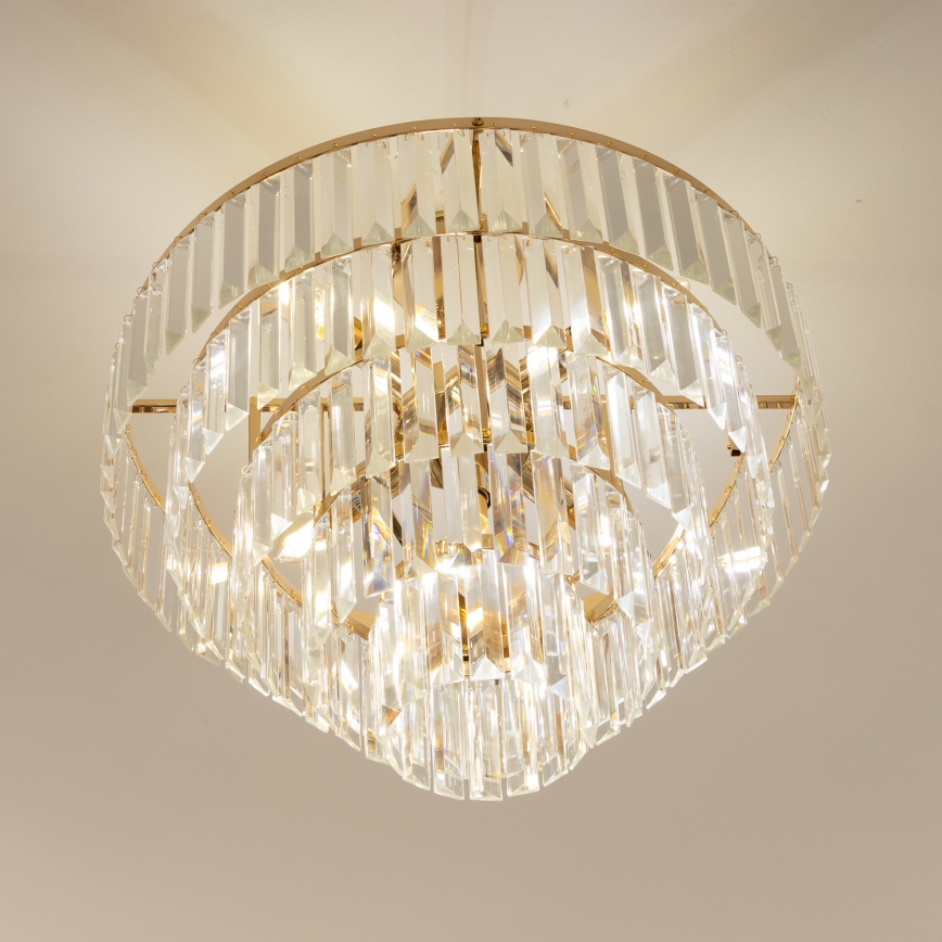 Brilagi - Plafonski luster CRYSTAL 5xE14/40W/230V zlatni
