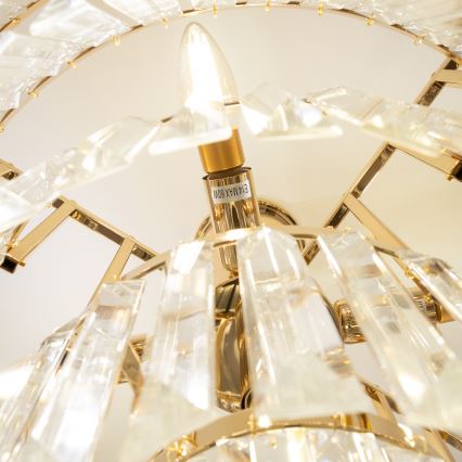 Brilagi - Plafonski luster CRYSTAL 5xE14/40W/230V zlatni