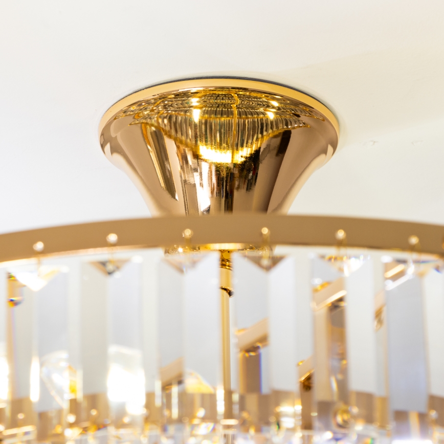 Brilagi - Plafonski luster CRYSTAL 5xE14/40W/230V zlatni