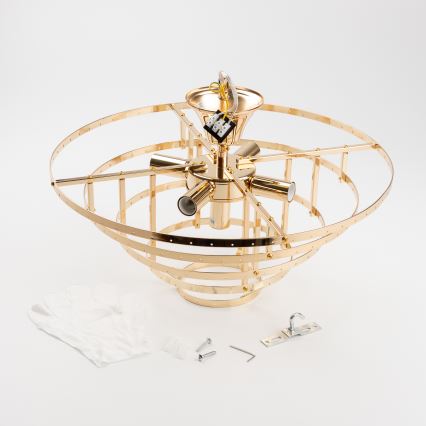 Brilagi - Plafonski luster CRYSTAL 5xE14/40W/230V zlatni