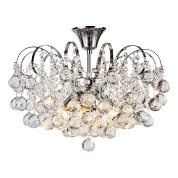 Brilagi - Plafonski luster CRYSTAL 6xE14/60W/230V sjajni hrom