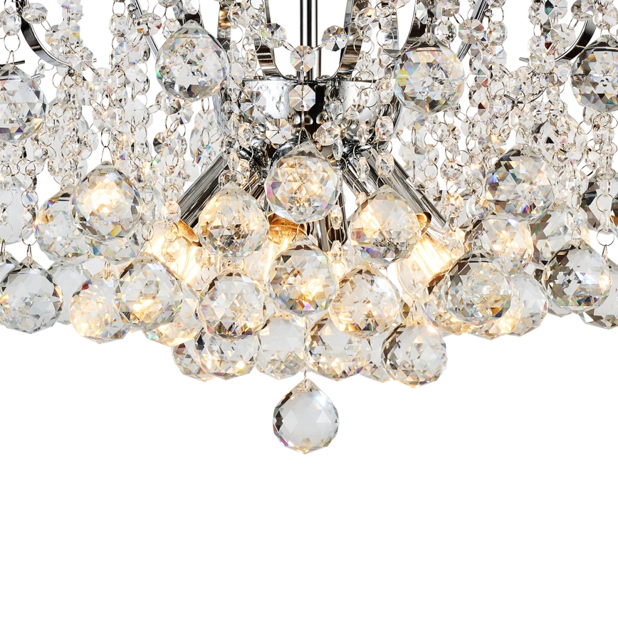 Brilagi - Plafonski luster CRYSTAL 6xE14/60W/230V sjajni hrom