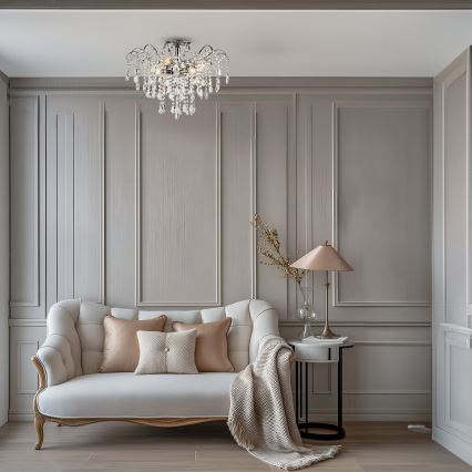 Brilagi - Plafonski luster CRYSTAL 6xE14/60W/230V, sjajni hrom