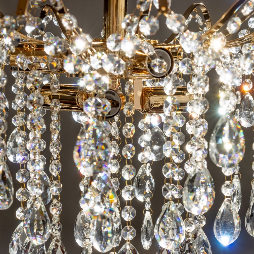 Brilagi - Plafonski luster CRYSTAL 6xE14/60W/230V zlatna