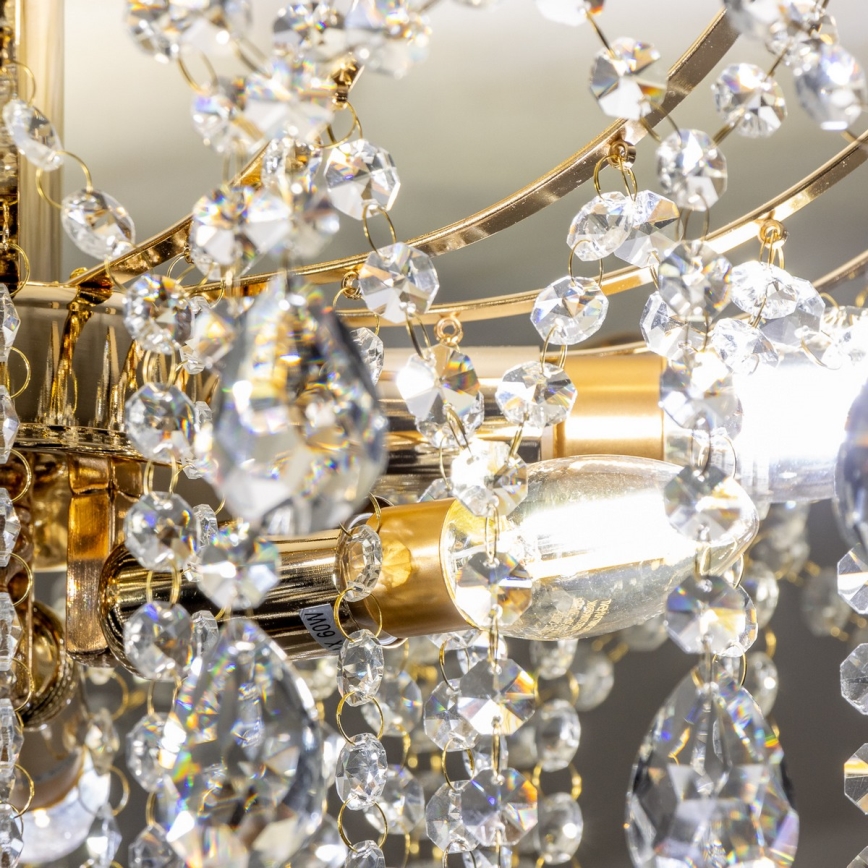 Brilagi - Plafonski luster CRYSTAL 6xE14/60W/230V zlatna