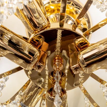 Brilagi - Plafonski luster CRYSTAL 6xE14/60W/230V zlatna