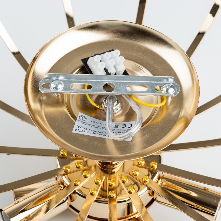 Brilagi - Plafonski luster CRYSTAL 6xE14/60W/230V zlatna