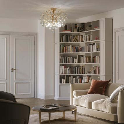 Brilagi - Plafonski luster CRYSTAL 6xE14/60W/230V zlatni