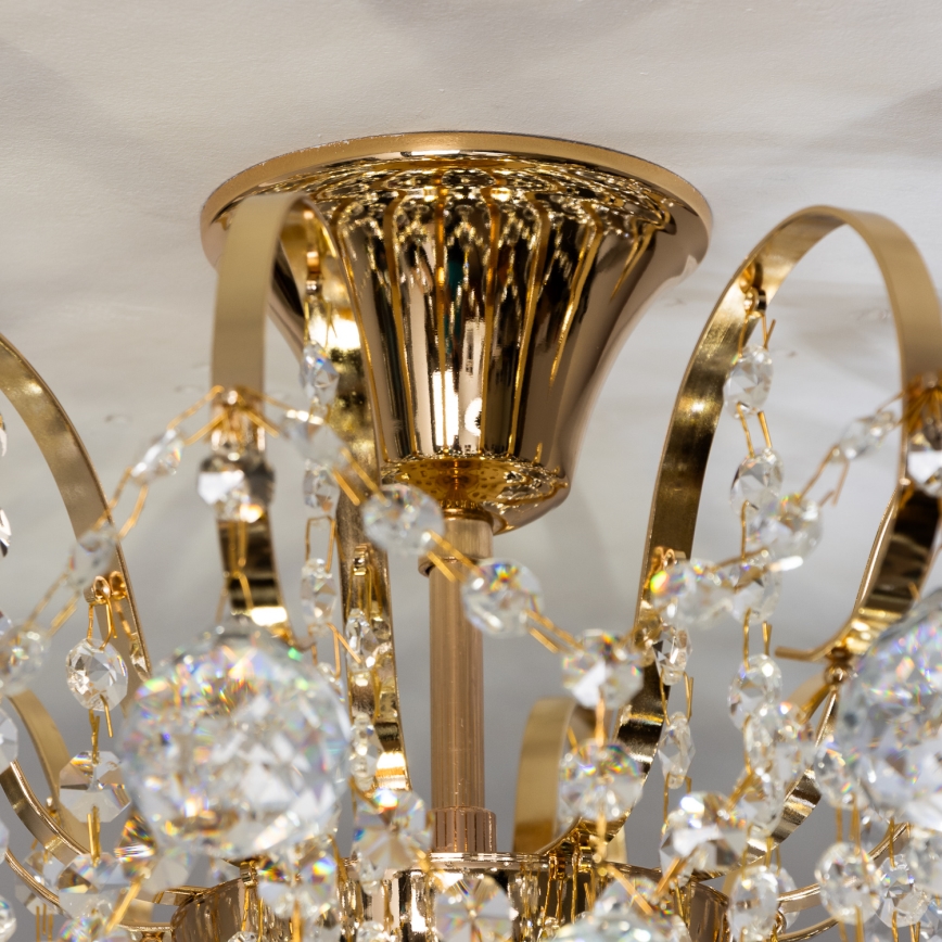 Brilagi - Plafonski luster CRYSTAL 6xE14/60W/230V zlatni