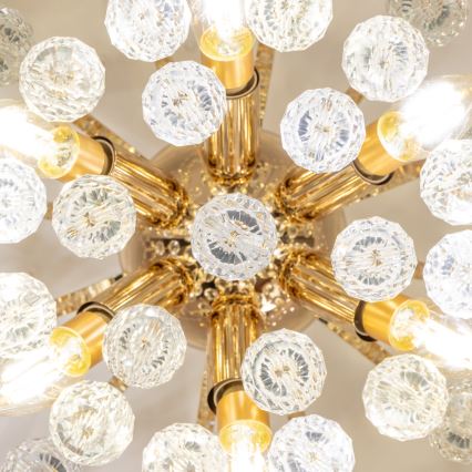 Brilagi - Plafonski luster CRYSTAL 6xE14/60W/230V zlatni