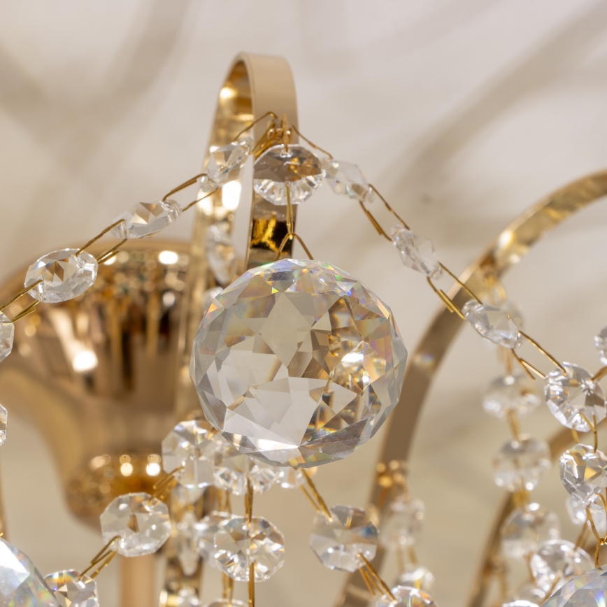 Brilagi - Plafonski luster CRYSTAL 6xE14/60W/230V zlatni