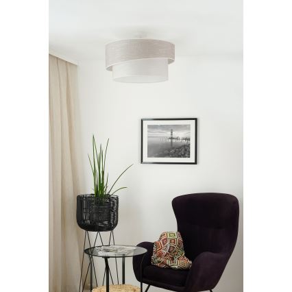Brilagi - Plafonski luster DOVER SHINE 1xE27/15W/230V prečnik 50 cm siva/krem