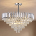 BRILAGI - Plafonski luster ECLIPSE 12xE14/10W/230V, prečnik 78 cm, srebrne boje