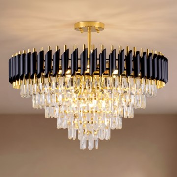 BRILAGI - Plafonski luster ECLIPSE 12xE14/10W/230V prečnik 78 cm zlatna/crna