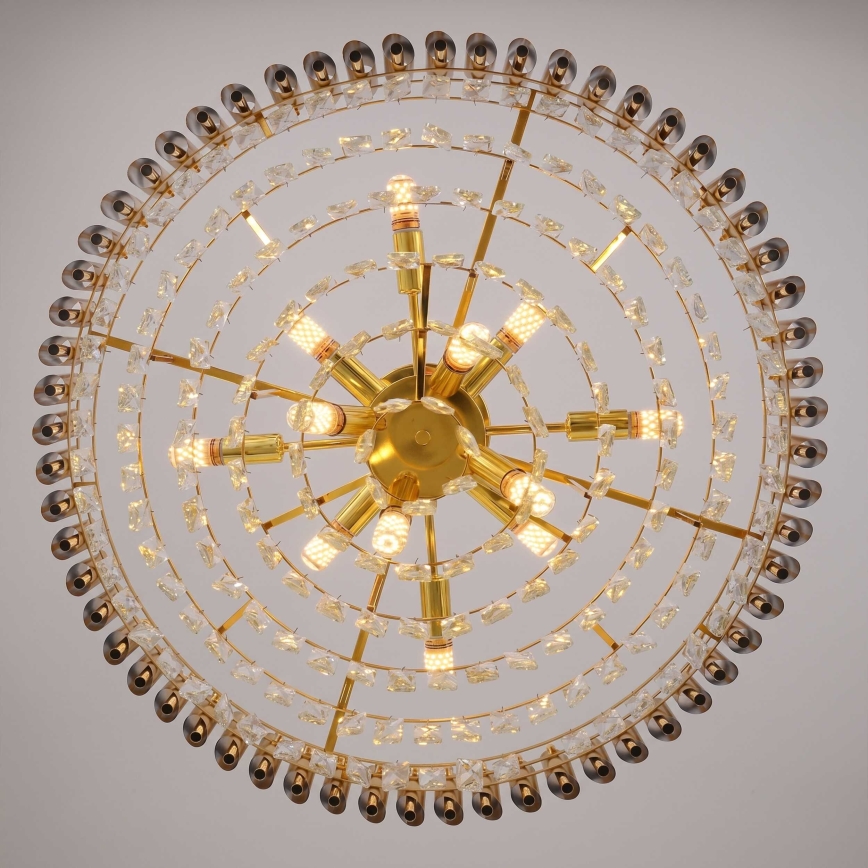 BRILAGI - Plafonski luster ECLIPSE 12xE14/10W/230V prečnik 78 cm zlatni