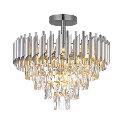 Brilagi - Plafonski luster ECLIPSE 7xE14/10W/230V, prečnik 48 cm, srebrni