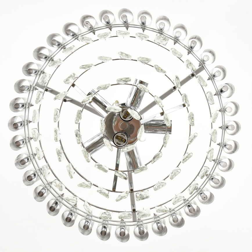 Brilagi - Plafonski luster ECLIPSE 7xE14/10W/230V, prečnik 48 cm, srebrni