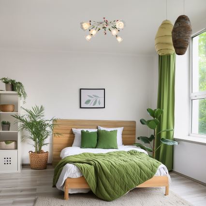 Brilagi - Plafonski luster FLORA 6xE14/60W/230V