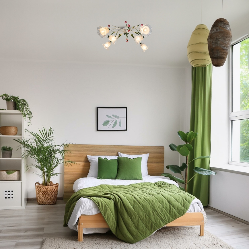 Brilagi - Plafonski luster FLORA 6xE14/60W/230V