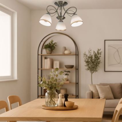 Brilagi - plafonski luster FRED 3xE27/60W/230V, prečnik 59 cm, bronzan