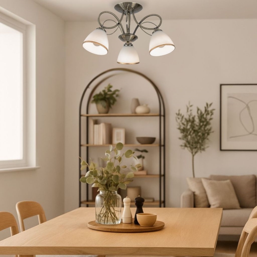 Brilagi - plafonski luster FRED 3xE27/60W/230V, prečnik 59 cm, bronzan