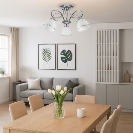 Brilagi - Plafonski luster FRED 3xE27/60W/230V prečnik 59 cm sjajni hrom