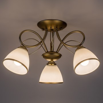 Brilagi - Plafonski luster FRED 3xE27/60W/230V prečnik 59 cm zlatni