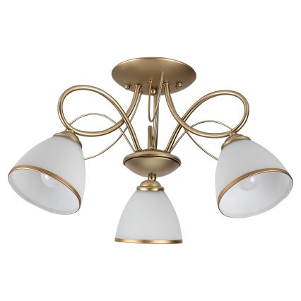 Brilagi - Plafonski luster FRED 3xE27/60W/230V prečnik 59 cm zlatni