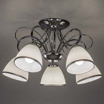 Brilagi - Plafonski luster FRED 5xE27/60W/230V prečnik 59 cm sjajni hrom