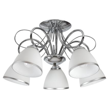 Brilagi - Plafonski luster FRED 5xE27/60W/230V prečnik 59 cm sjajni hrom