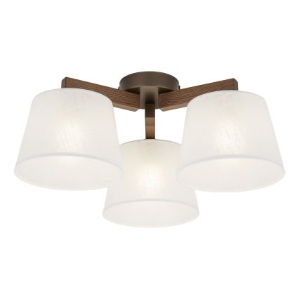 Brilagi - Plafonski luster LATTE 3xE27/15W/230V bor/bela