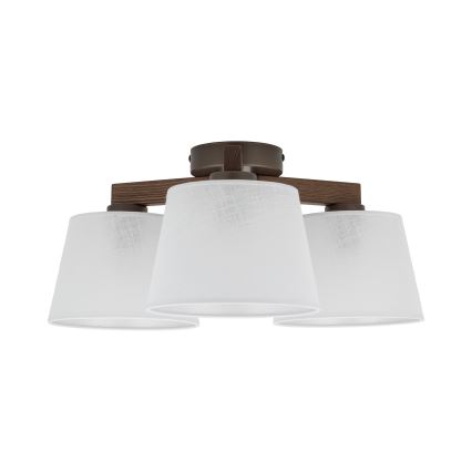 Brilagi - Plafonski luster LATTE 3xE27/15W/230V bor/bela