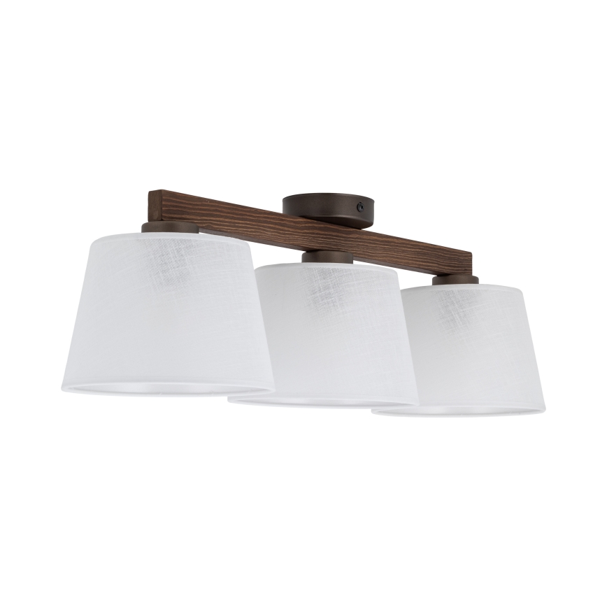 Brilagi - Plafonski luster LATTE 3xE27/15W/230V borovina/bela